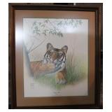 Bengal Tiger Signed R.Jenkins 1976 #366/1200