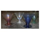 Set of 4 Iridescent Ice Cream Bowls By Avon