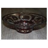 Egermann Bohemian Ruby Red Glass Bowl