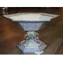 Fitz & Floyd Gregorian Crystal Winter Compote Dish