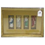FRAMED ALLEGORICAL PRINT "THE FOUR ELEMENTS