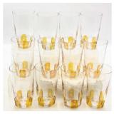 (12) BOHEMIAN GLASS TUMBLERS