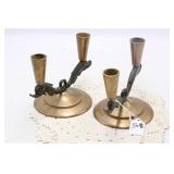 TINOS BRONCE BRONZE CANDHOLDERS