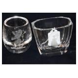 TWO PIECES SWEDISH CRYSTAL