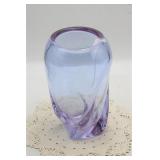 ALEXANDRITE ART GLASS CASED VASE