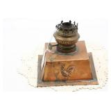 ARTS & CRAFTS STYLE COPPER OIL LAMP BASE