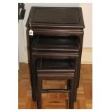 CHINESE NESTING ROSEWOOD NESTING TABLE SET