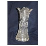 UNSIGNED CUT GLASS VASE