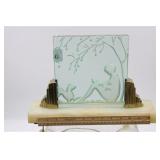 1920S-1930S ART DECO SCULPTURE PLAQUE LAMP