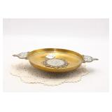 BRASS ART ENAMEL TRAY