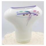 1991 HAND BLOWN STUDIO ART GLASS VASE