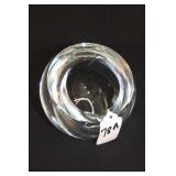 STROMBERG SWEDISH CRYSTAL "GEODE" ORB ASHTRAY