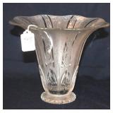 HEISEY "ANTARTIC" FLARED, ETCHED, FROSTED VASE