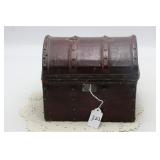 LATE VICTORIAN MINIATURE DOME TOP TRUNK