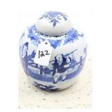 CHINESE BLUE & WHITE PORCELAIN GINGER JAR