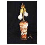 JAPANESE IMARI PORCELAIN VASE CONVERTED TO LAMP