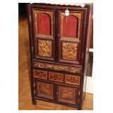 19TH CENTURY CHINESE 2 PART WEDDING CABINET