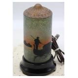REVERSE PAINTED GLASS ACCENT LAMP