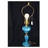 BLUE OPALINE TABLE LAMP