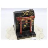 JAPANESE LACQUERWARE BOOKENDS
