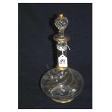 FRITZ HECKERT BOHEMIAN GLASS DECANTER