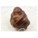 HAND CARVED CONTEMPLATIVE BUDDHA