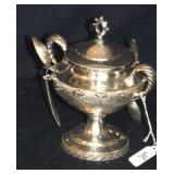 SILVER PLATED SUGAR BOWL SPOONER