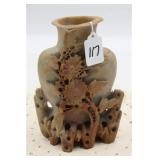 HAND CARVEDSOAPSTONE VASE