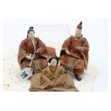 (3) JAPANESE HINA NINGYO DOLLS