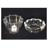 TWO PCS ORREFORS CRYSTAL