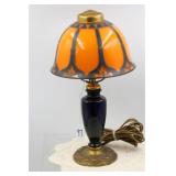 1920S MILLER "SWISSVALE" REVERSE PAINTED LAMP