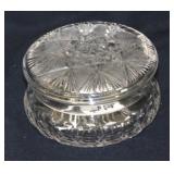 CUT GLASS VANITY DRESSER BOX