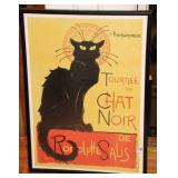 TOURNEE DU CHAT NOIR POSTER IN FRAME