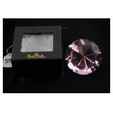 ROSENTHAL PINK CRYSTAL PAPERWEIGHT