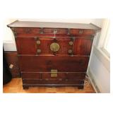 RARE 19TH CENTURY KOREAN TWO TIER STORAGE CHEST