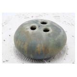 STUDIO POTTERY FLOWER FROG, ARTIST SIGNED