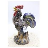 ITALIAN MAJOLICA STYLE CROWING ROOSTER