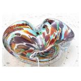 MURANO END OF DAY ART GLASS BOWL