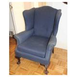 CHIPPENDALE STYLE WINGBACK CHAIR