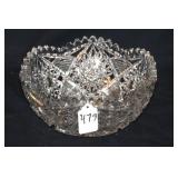 UNSIGNED CUT GLASS BOWL