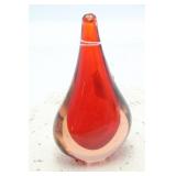 MURANO SOMMERSO TEARDROP BUD VASE