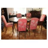 MCM ASIAN INSPIRED DINING TABLE AND CHAIRS