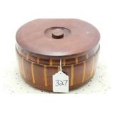 CALIFORNIA REDWOOD LIDDED STORAGE CONTAINER