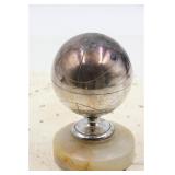 SMALL SILVER PLATED BASKETBALL TROPHY