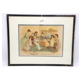 19TH CENTURY HAND COLORED ENGRAVING