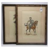 PAIR EUGENE LELIEPVRE HAND COLORED LITHOGRAPHS