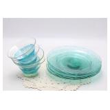 8 PCS VENITIAN ART GLASS