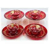 8 PC SALVIATI VENETIAN DESERT SET