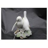 PORCELAIN LOVE BIRDS FIGURINE