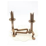ARTS & CRAFTS HAND HAMMERED CANDLEHOLDERS